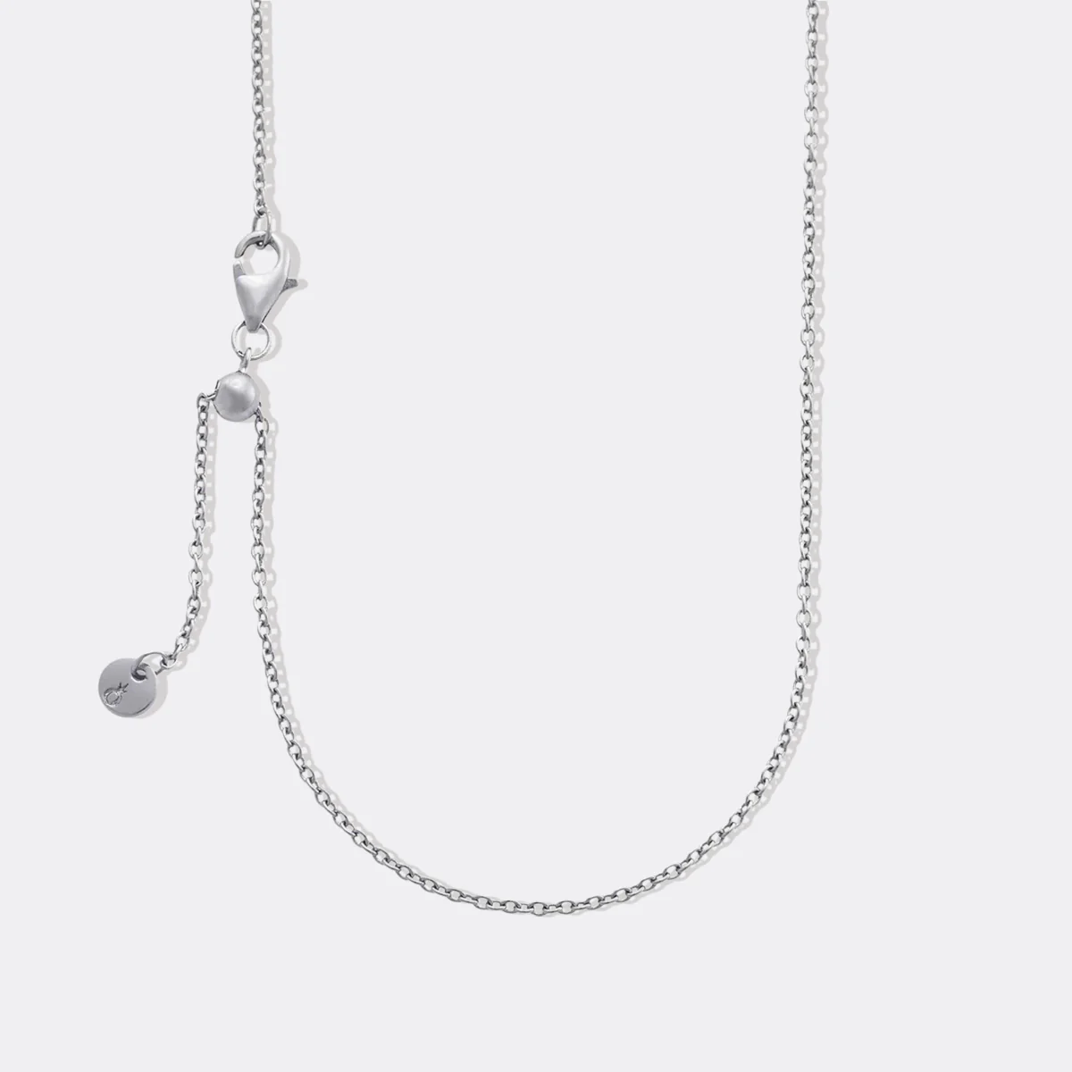 Italian Milano Sterling Silver Adjustable Chain Necklace