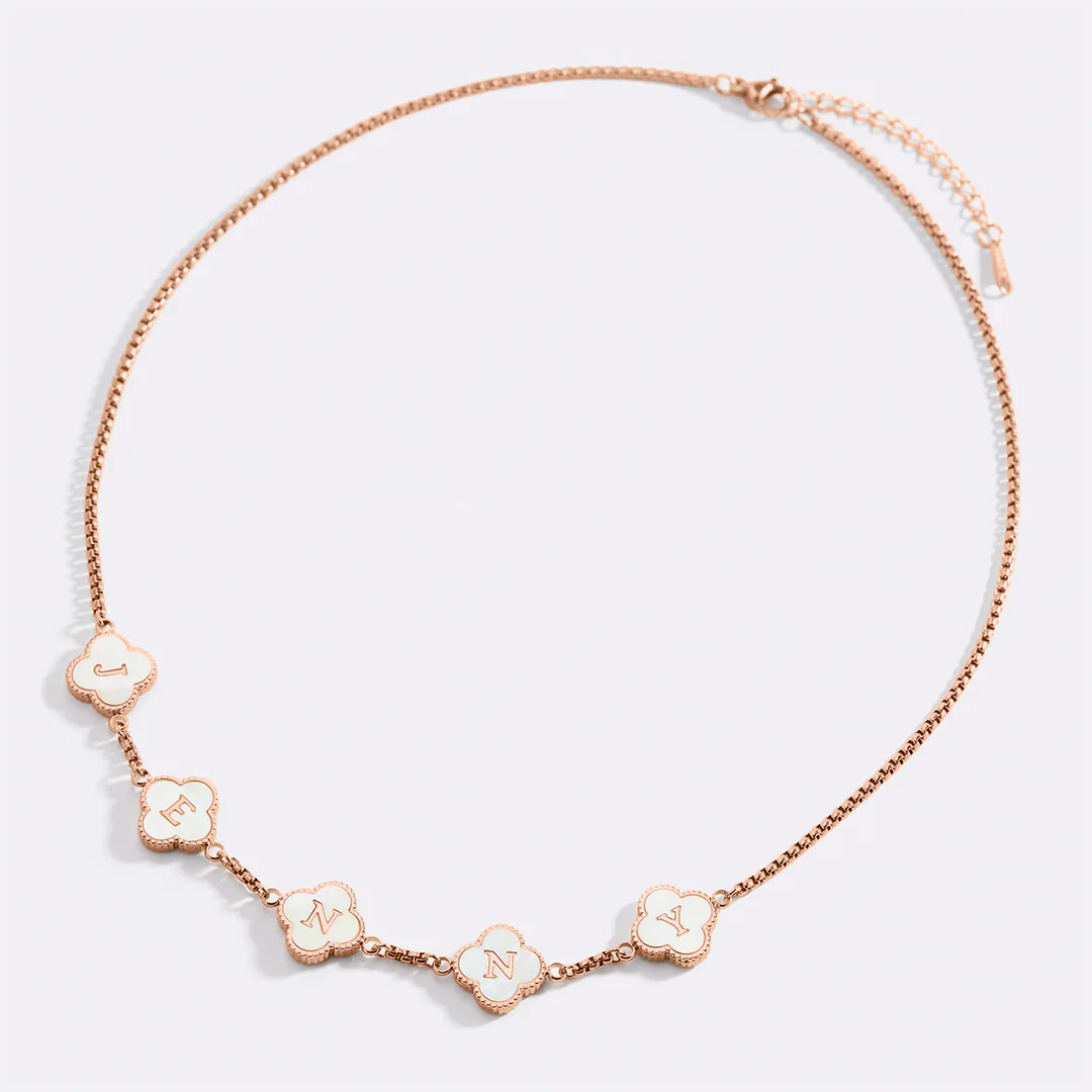 Clover Custom Name Necklace