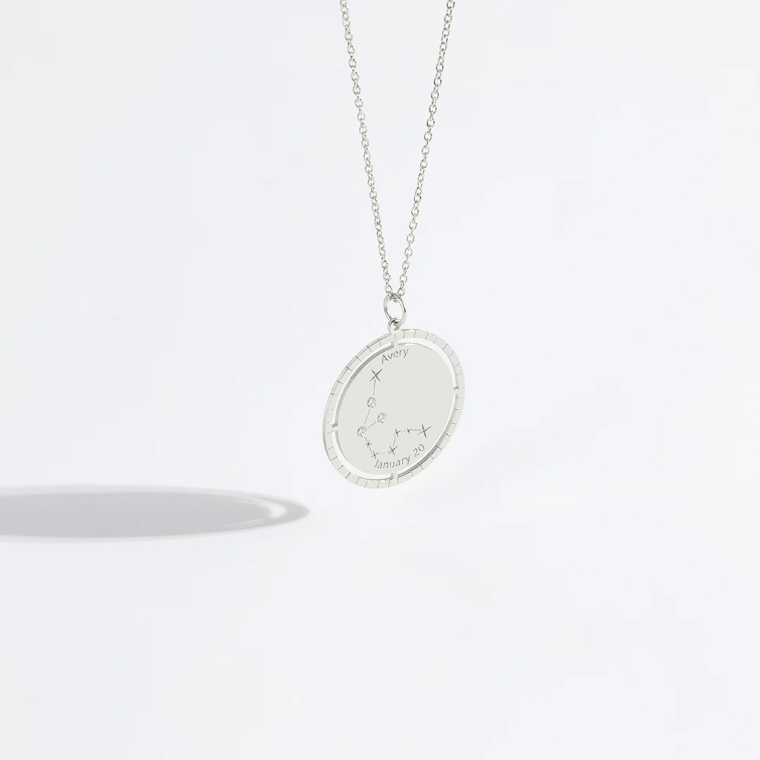 Personalized Constellation Pendant Necklace