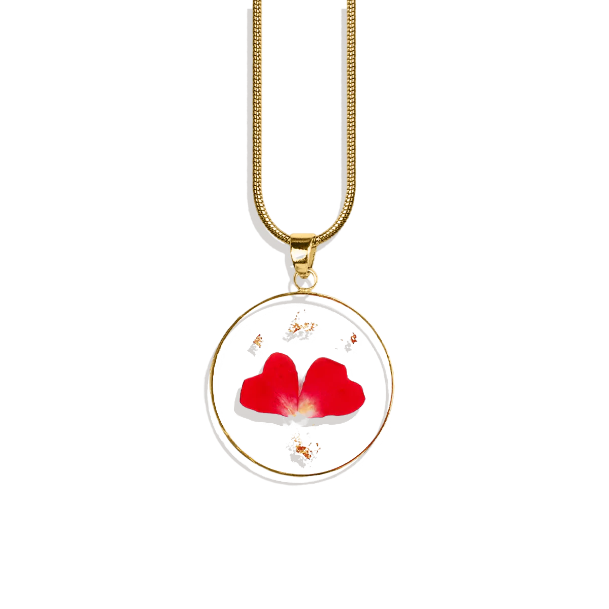 Pressed Birth Flower Necklace