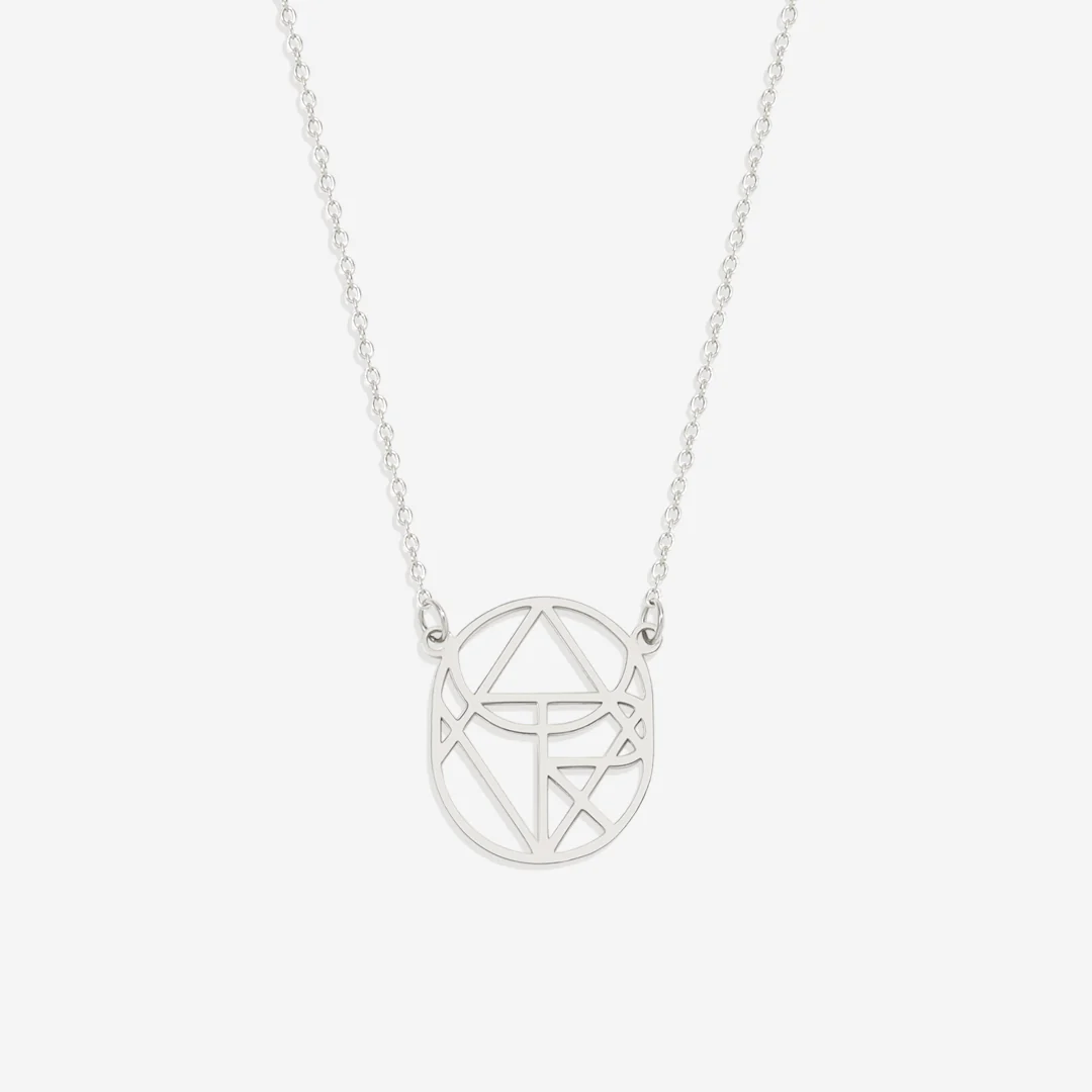 Circular Minimalist Monogram Name Necklace