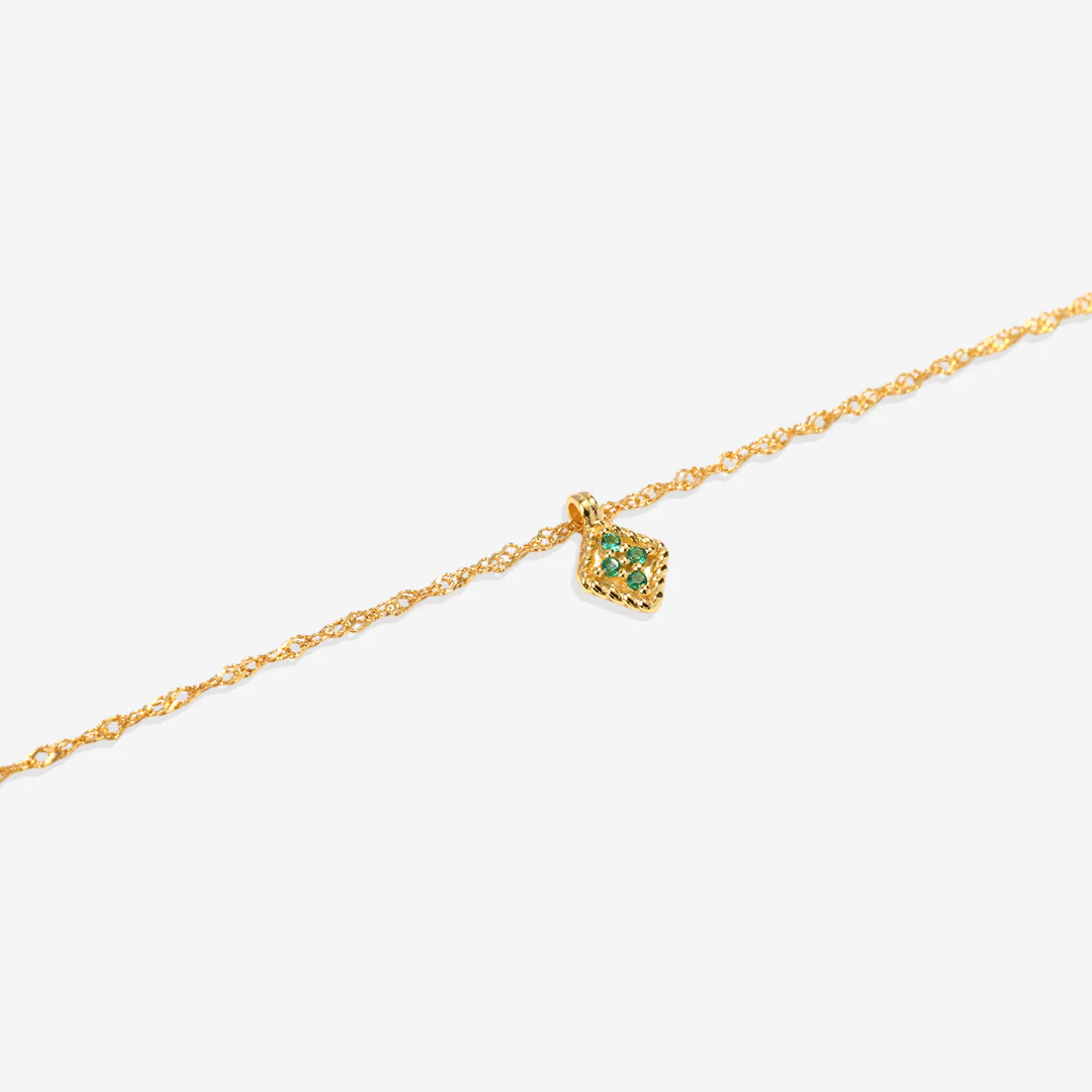 Dainty Birthstone Kite Necklace