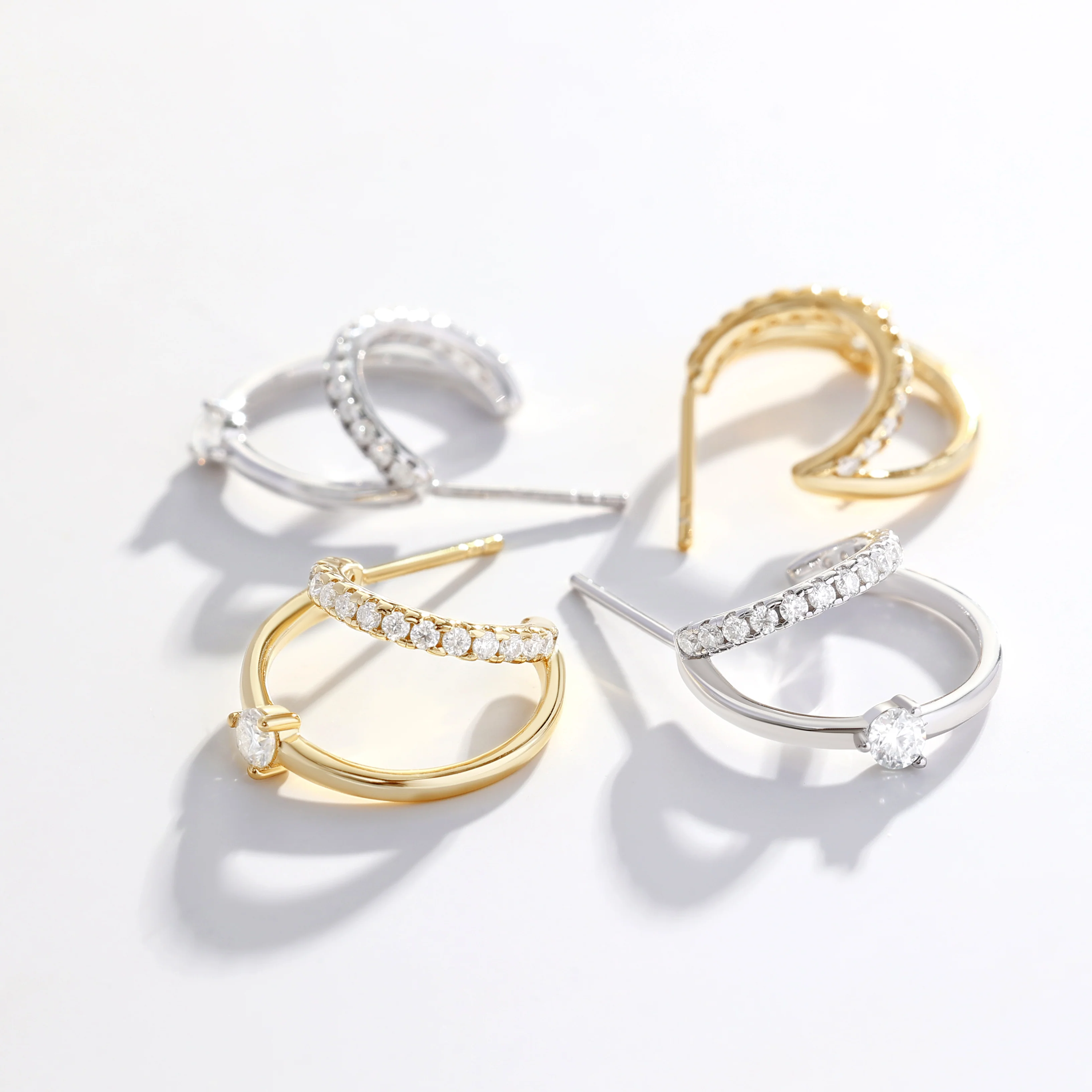 The Nova Double Hoop Earrings