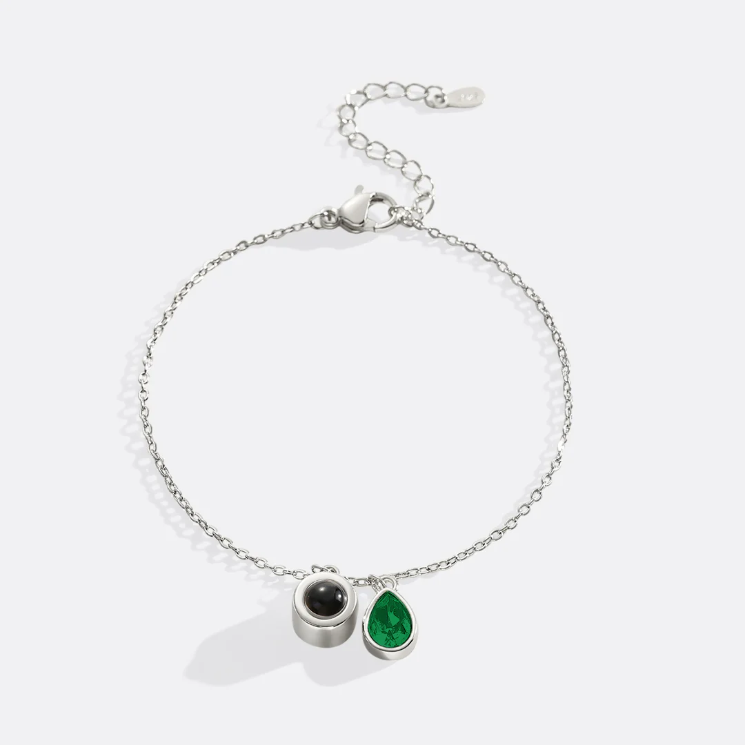 Birthstone Photo Bracelet