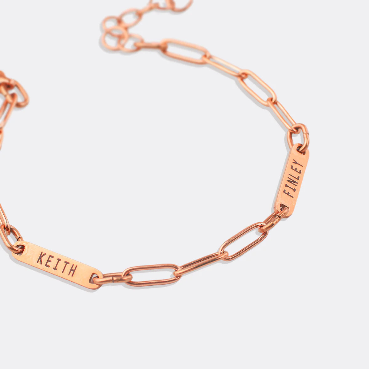 Personalized Paperclip Name Bracelet