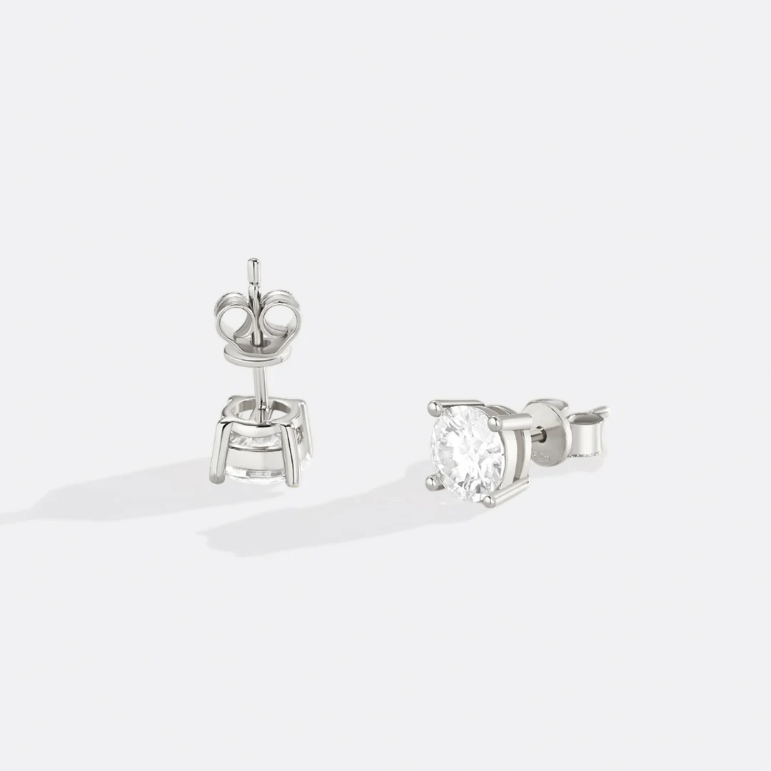 Classic Diamond Stud Earrings