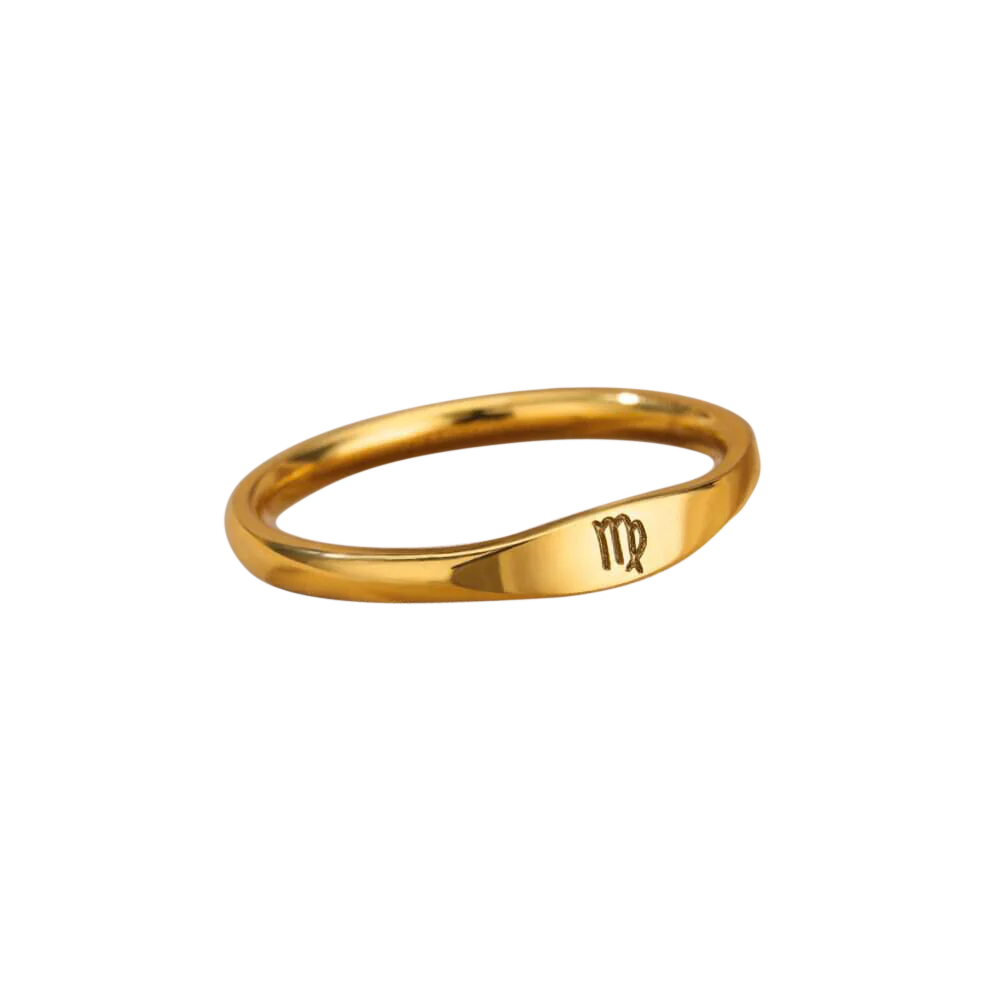 Minimalist Zodiac Stacking Band