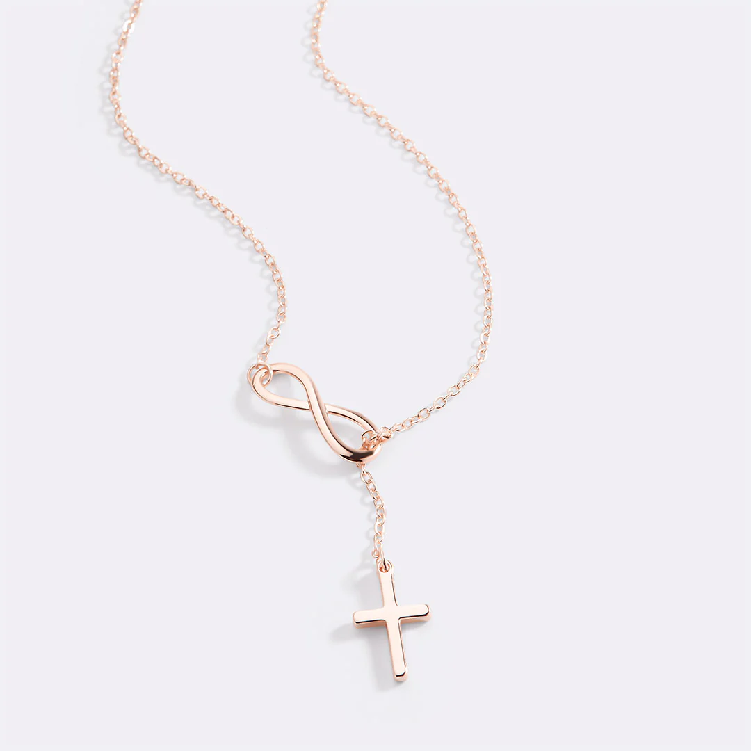 Infinity Cross Pendant Necklace