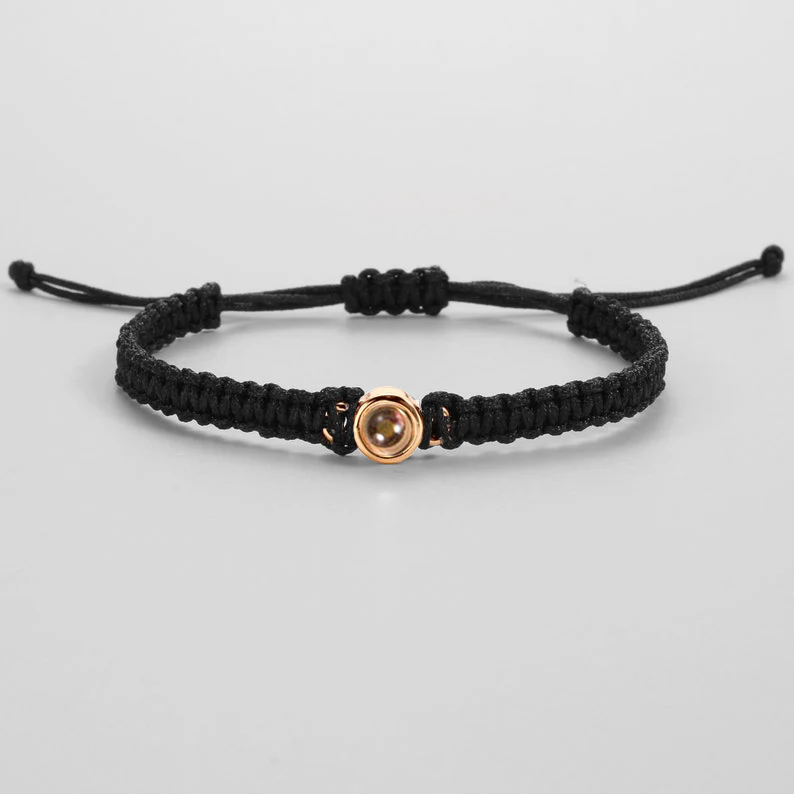 Personalized Braided Photo Bracelet