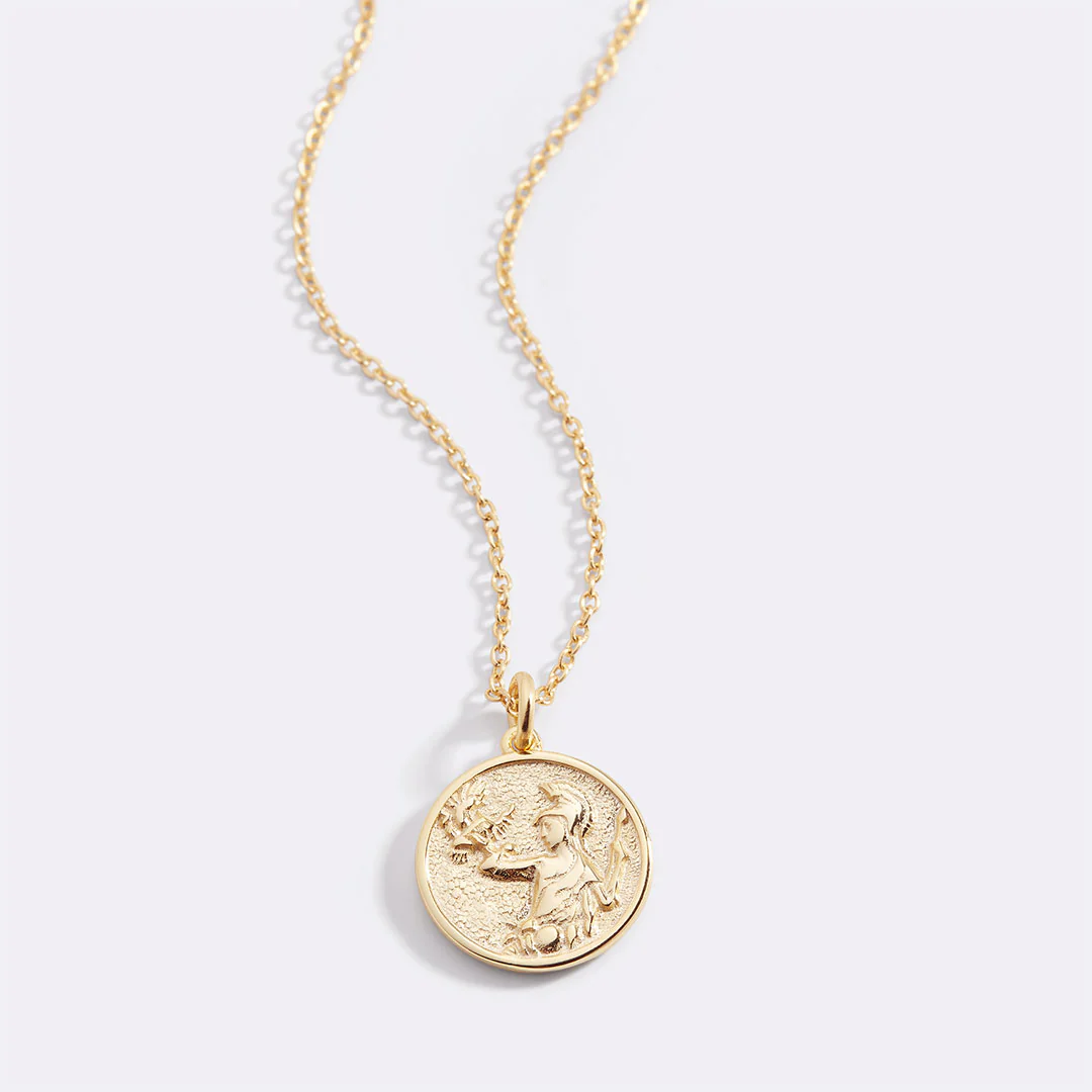 Greek Goddess Pendant Necklace