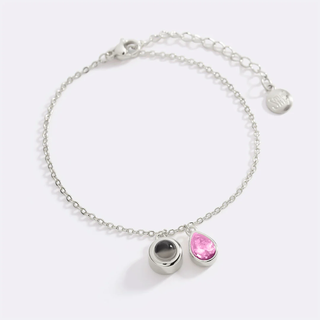 Birthstone Photo Bracelet