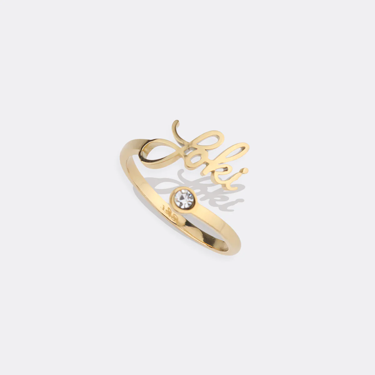 Custom Name Birthstone Ring