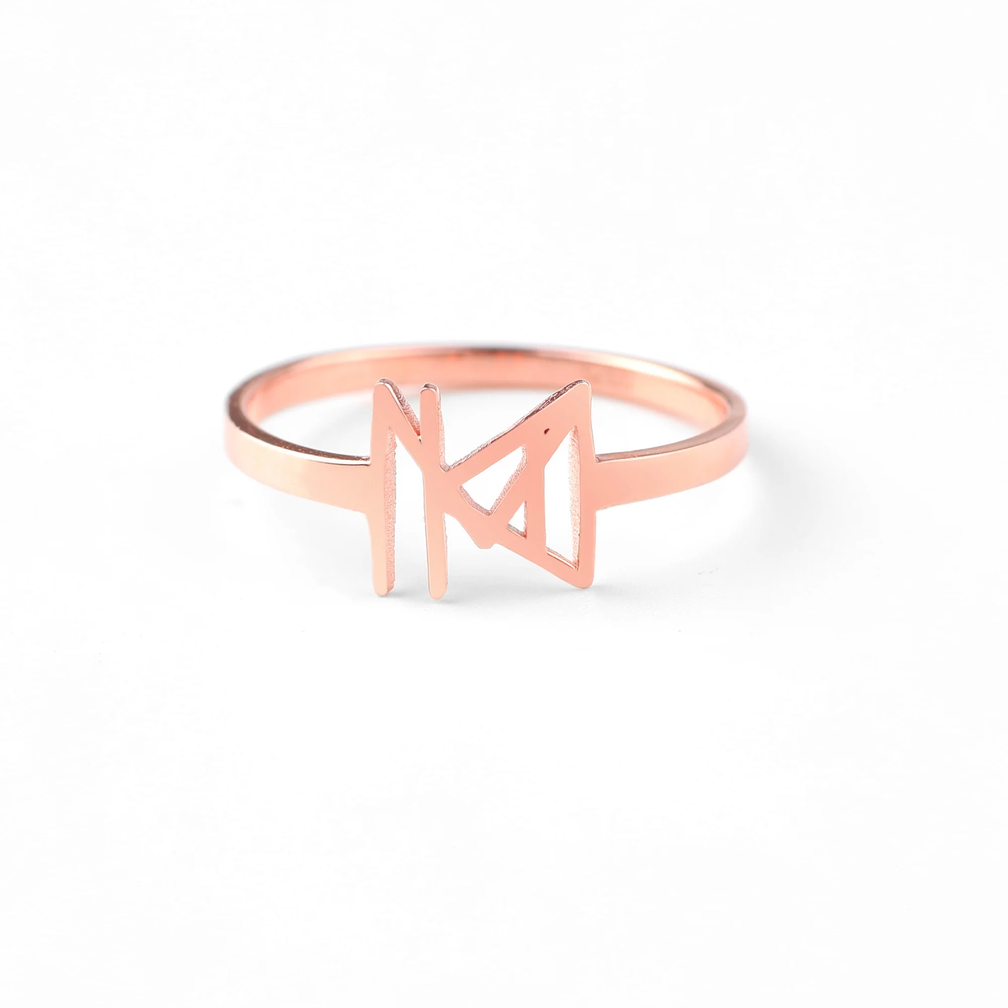 Monogram Name Ring