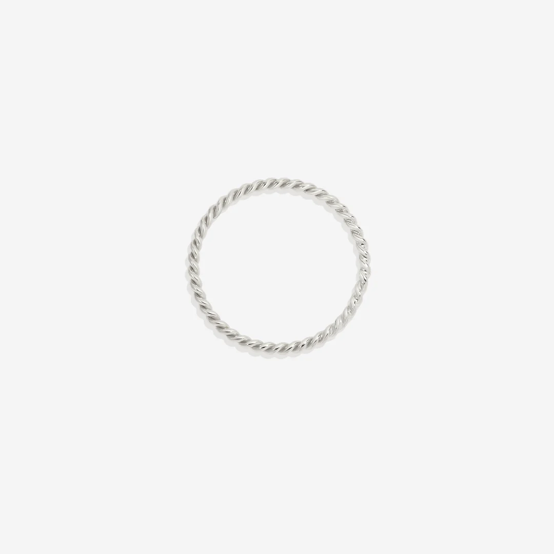 Dainty Braided Stacking Ring