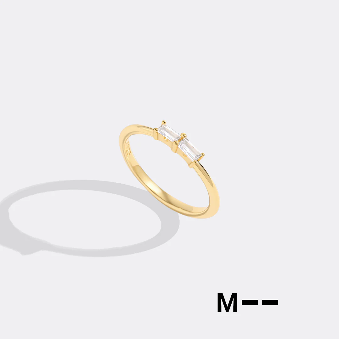 Dainty Personalized Morse Code Ring