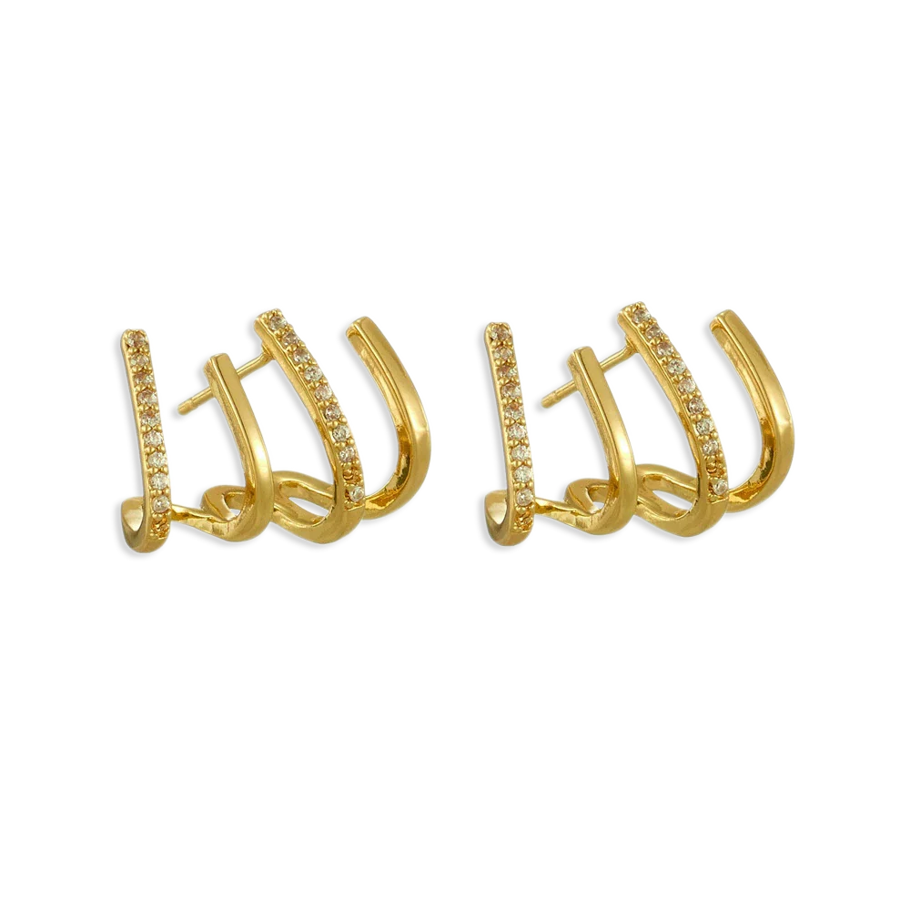 Claw Stud Wrap Earrings