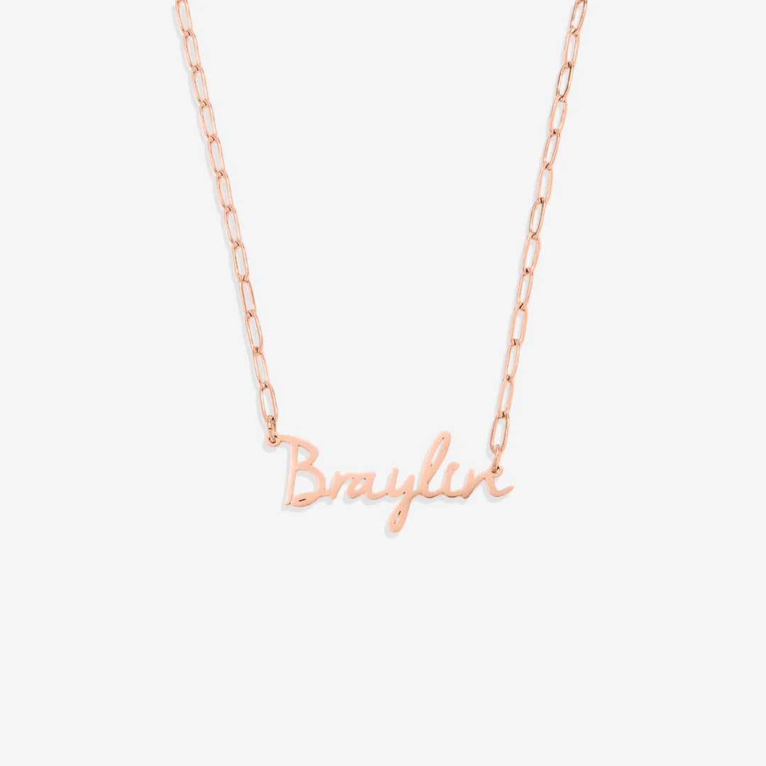 Fairy Name Necklace with Box Chain