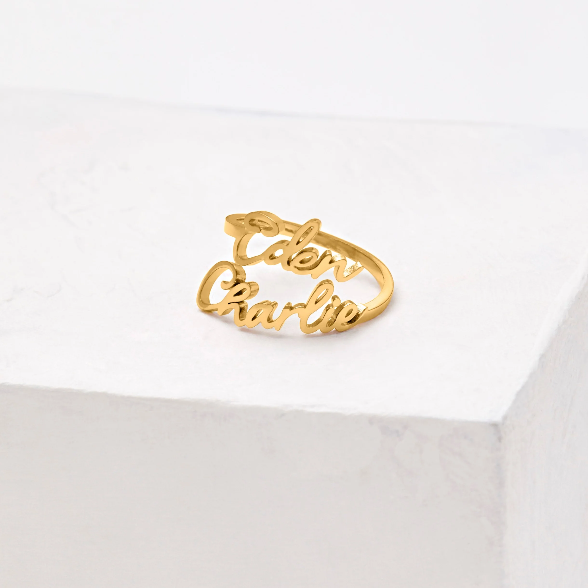 Double Name Ring