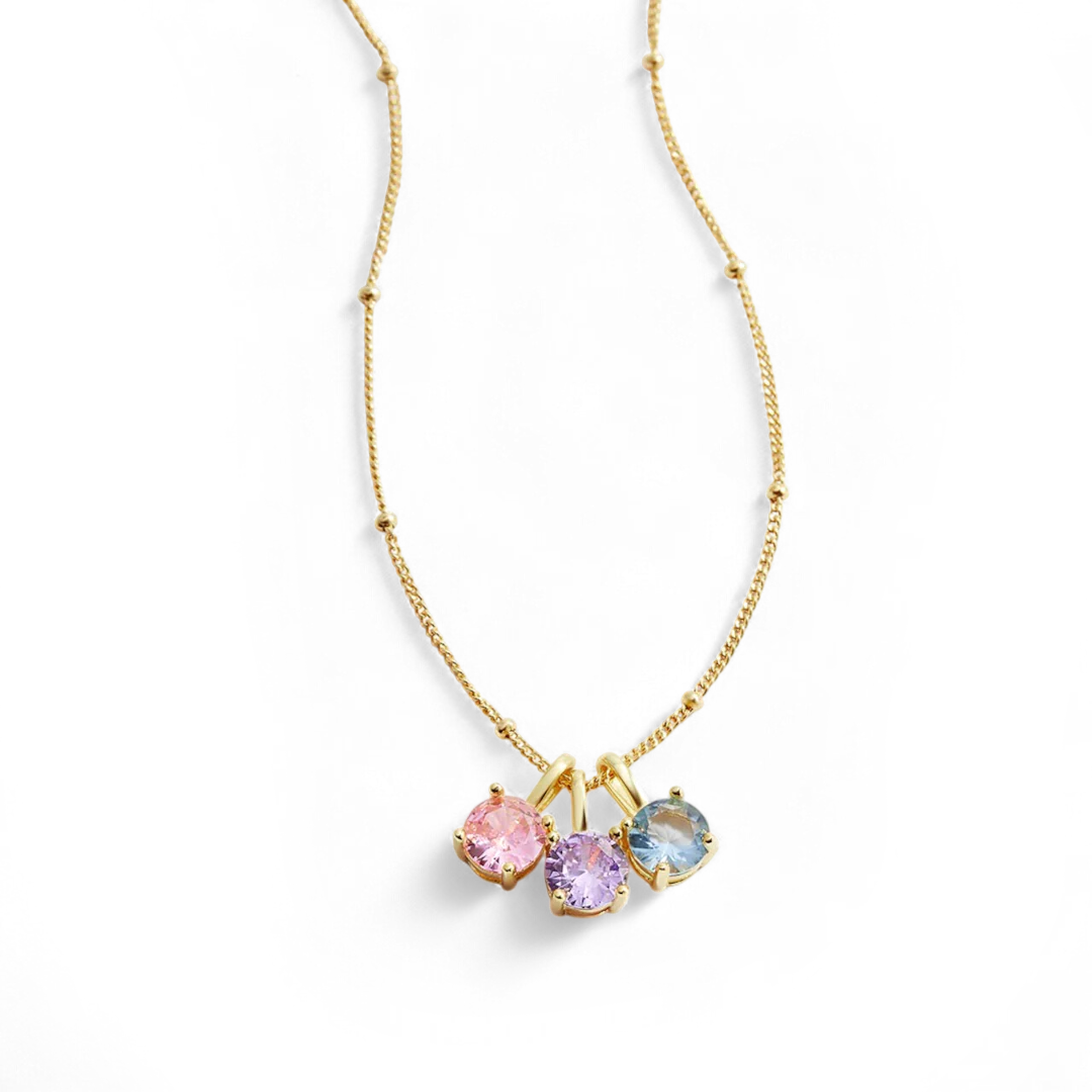 Dainty Birthstone Pendant Necklace