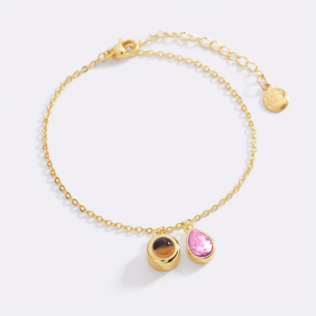 Birthstone Photo Bracelet