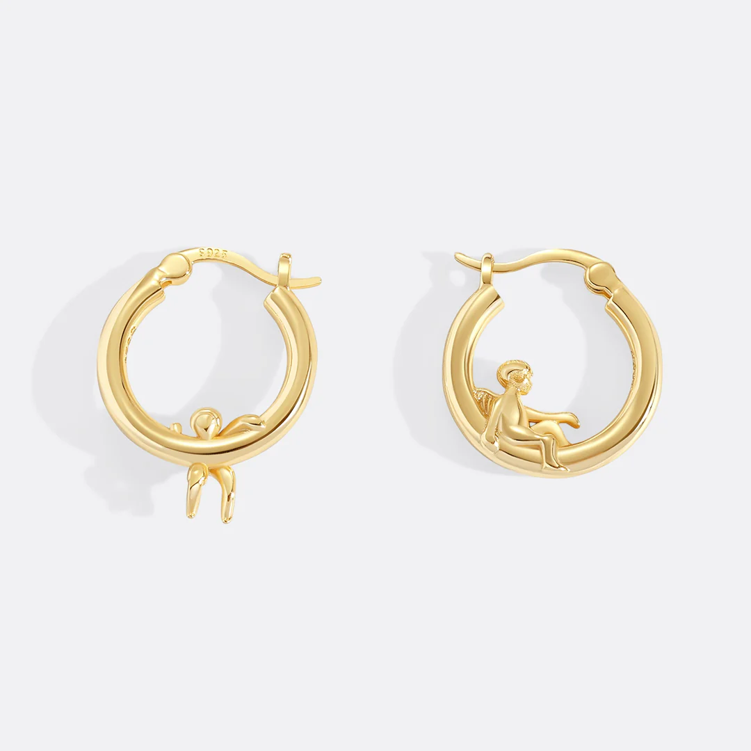 Cherub Gold Hoops