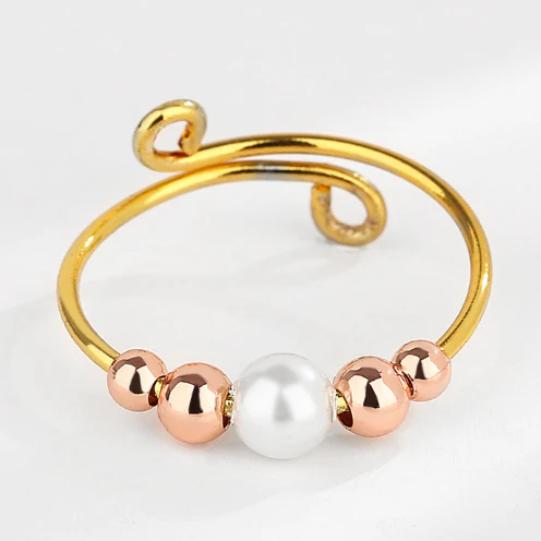 Dainty Adjustable Opal Fidget Ring