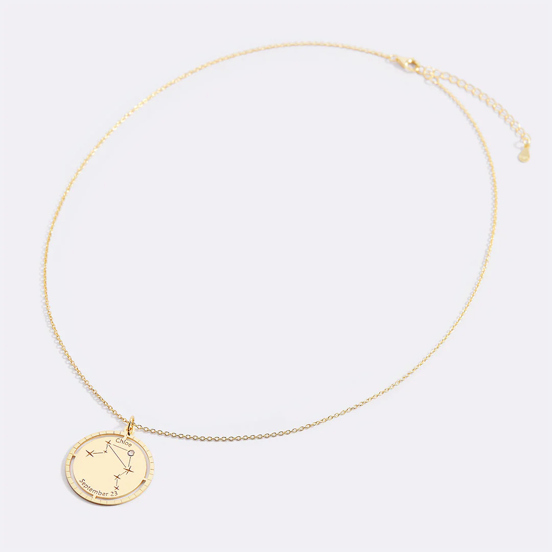 Personalized Constellation Pendant Necklace