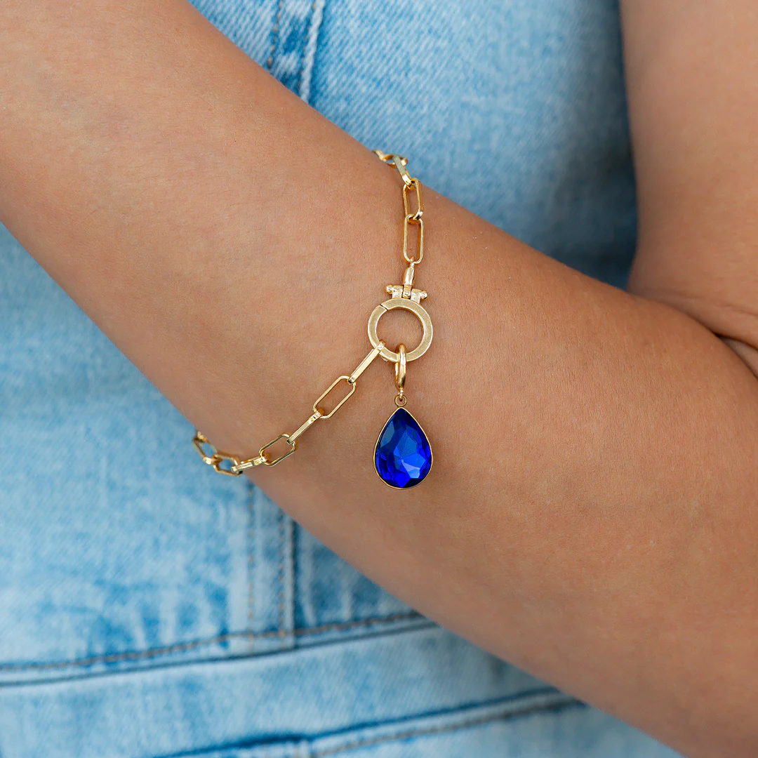 Teardrop Birthstone Charm