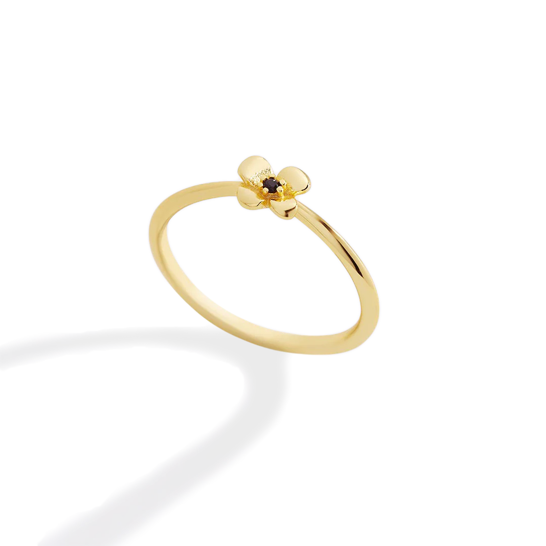 Dainty Floral Statement Ring