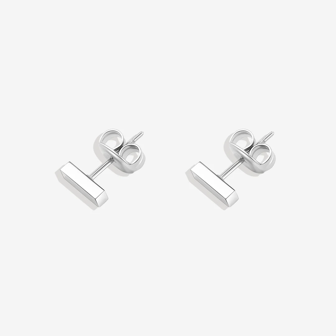 Dainty Bar Stud Earrings