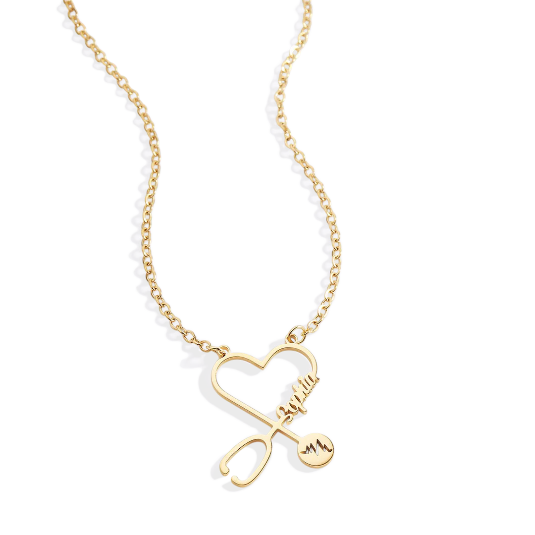 Stethosope Name Necklace