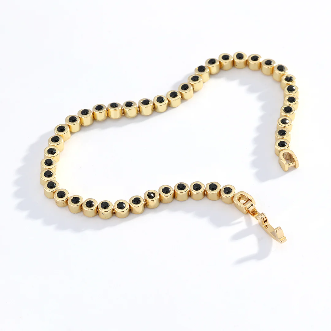 Black Gemstone Bracelet