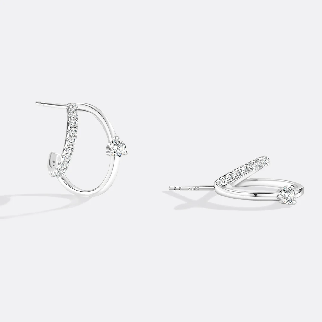 The Nova Double Hoop Earrings