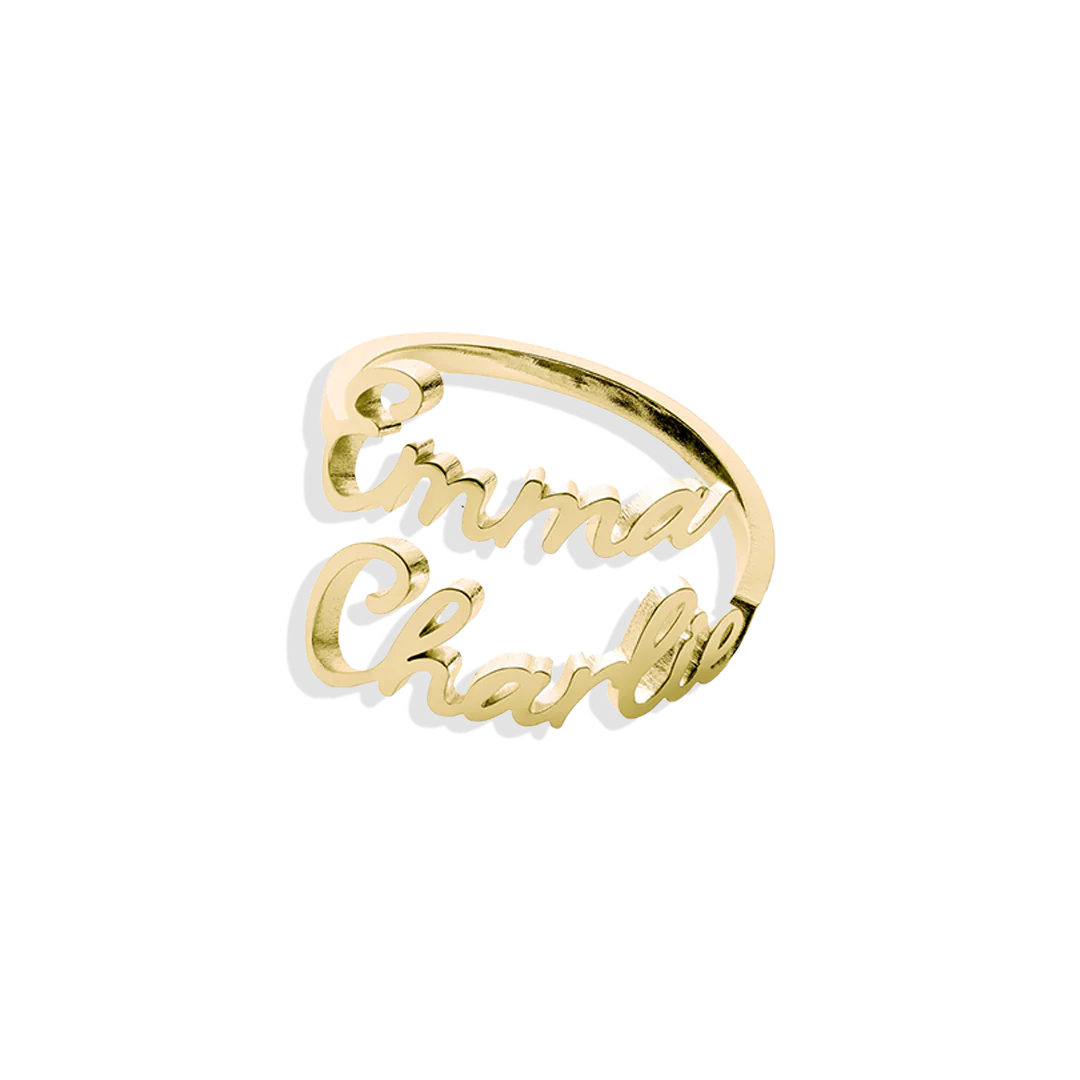 Double Name Ring