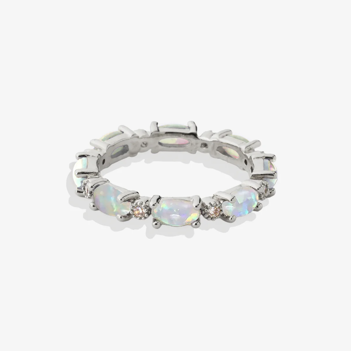 Eternity Fire Opal Ring