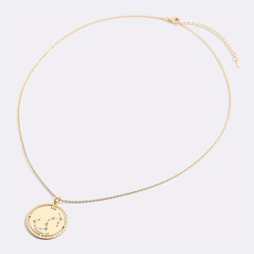Personalized Constellation Pendant Necklace