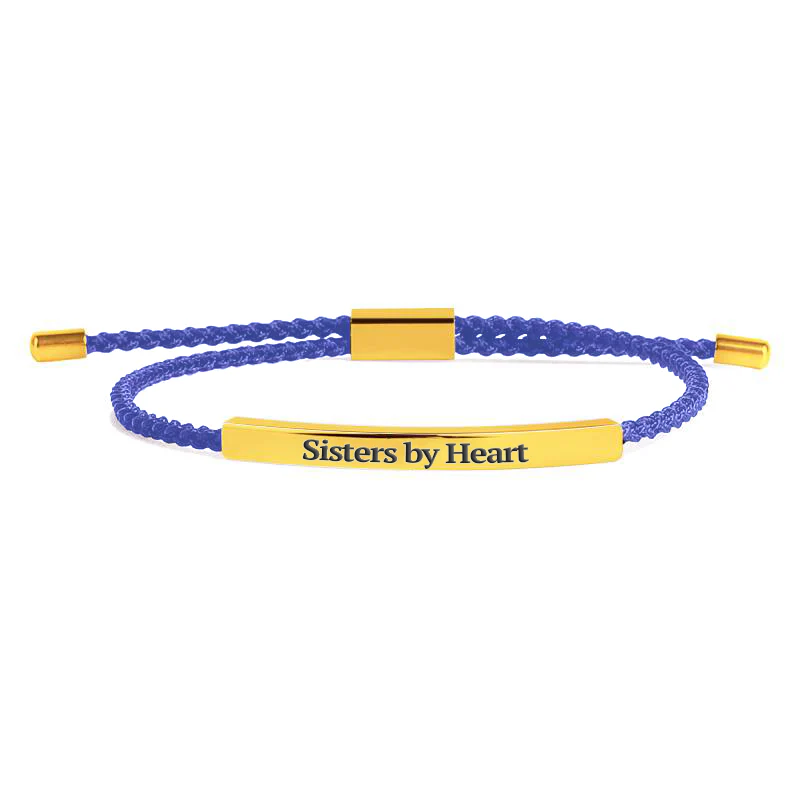 Not Sisters By Blood But Sisters By Heart Inspire Bracelet