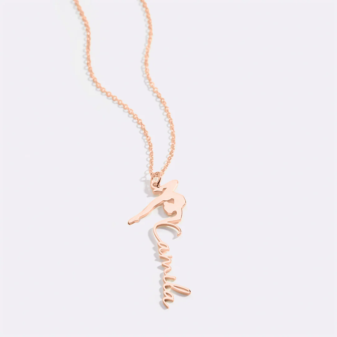Personalized Gymnastics Necklace