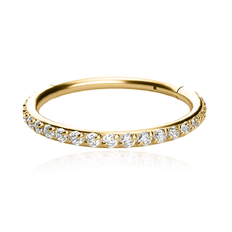 Eternity Crystal Cartilage Hoop Earrings | 16g