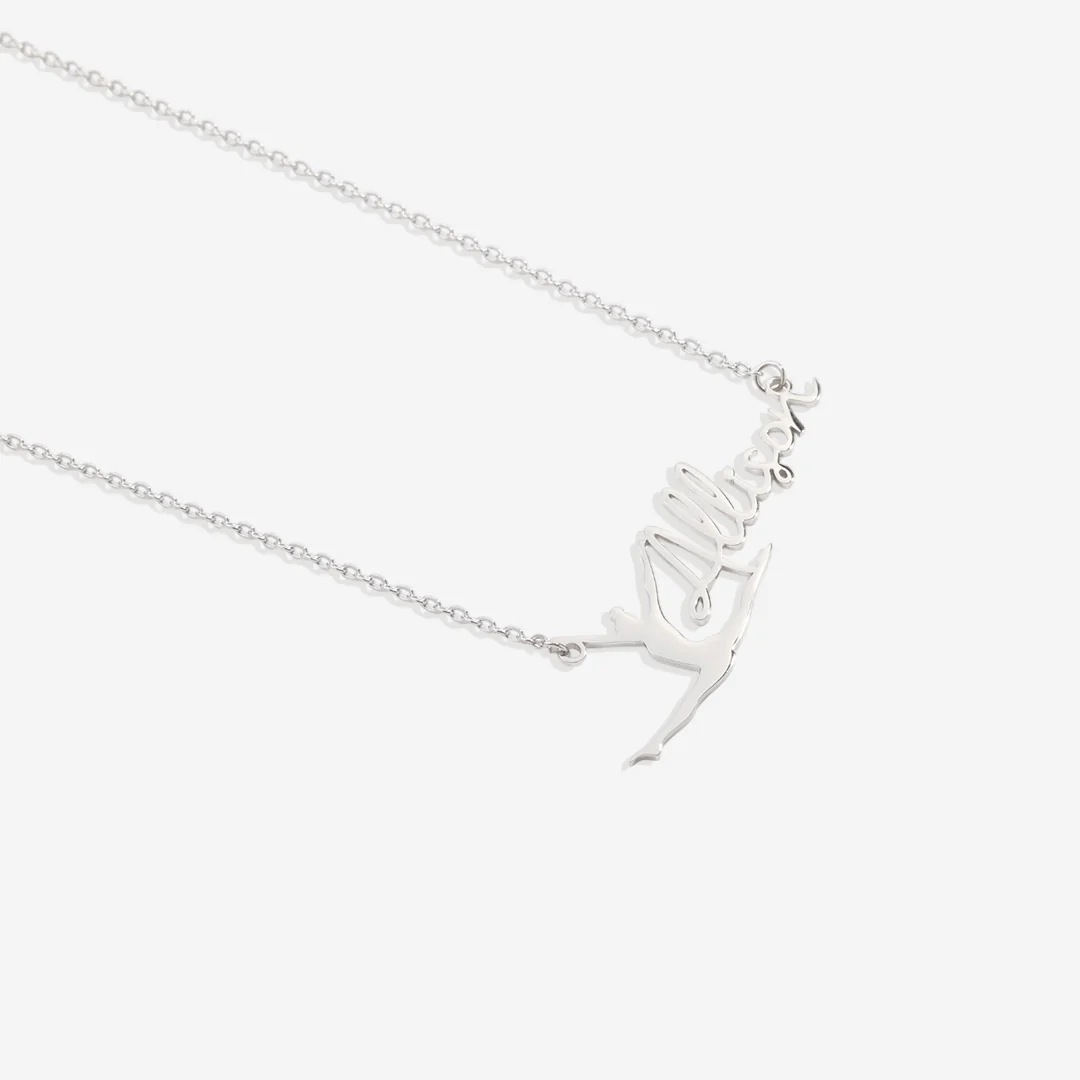 Custom Gymnast Name Pendant