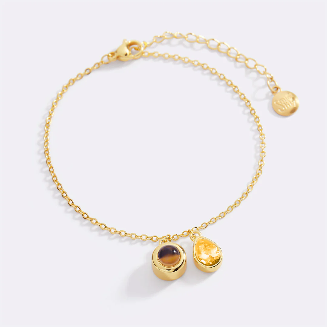 Birthstone Photo Bracelet