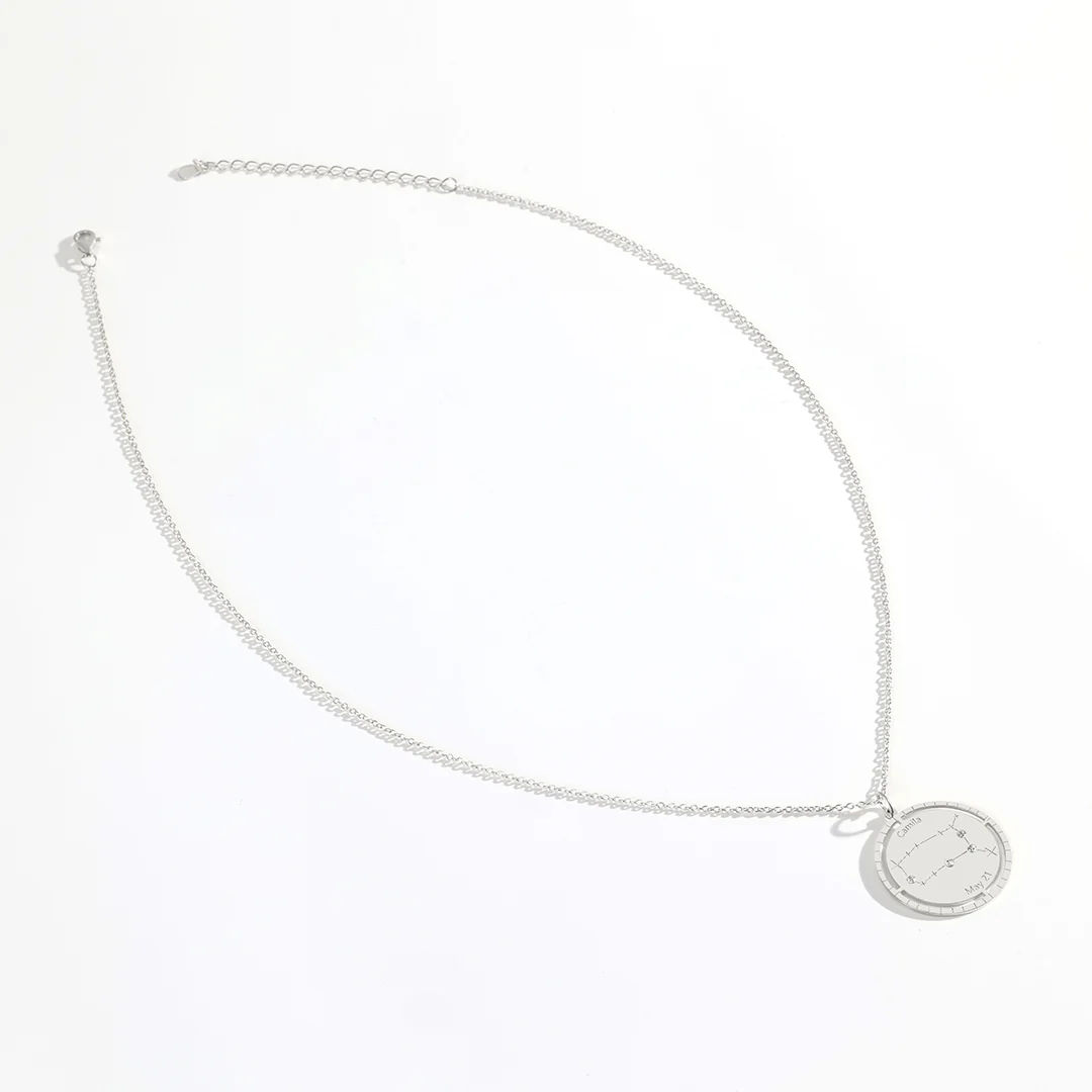 Personalized Constellation Pendant Necklace