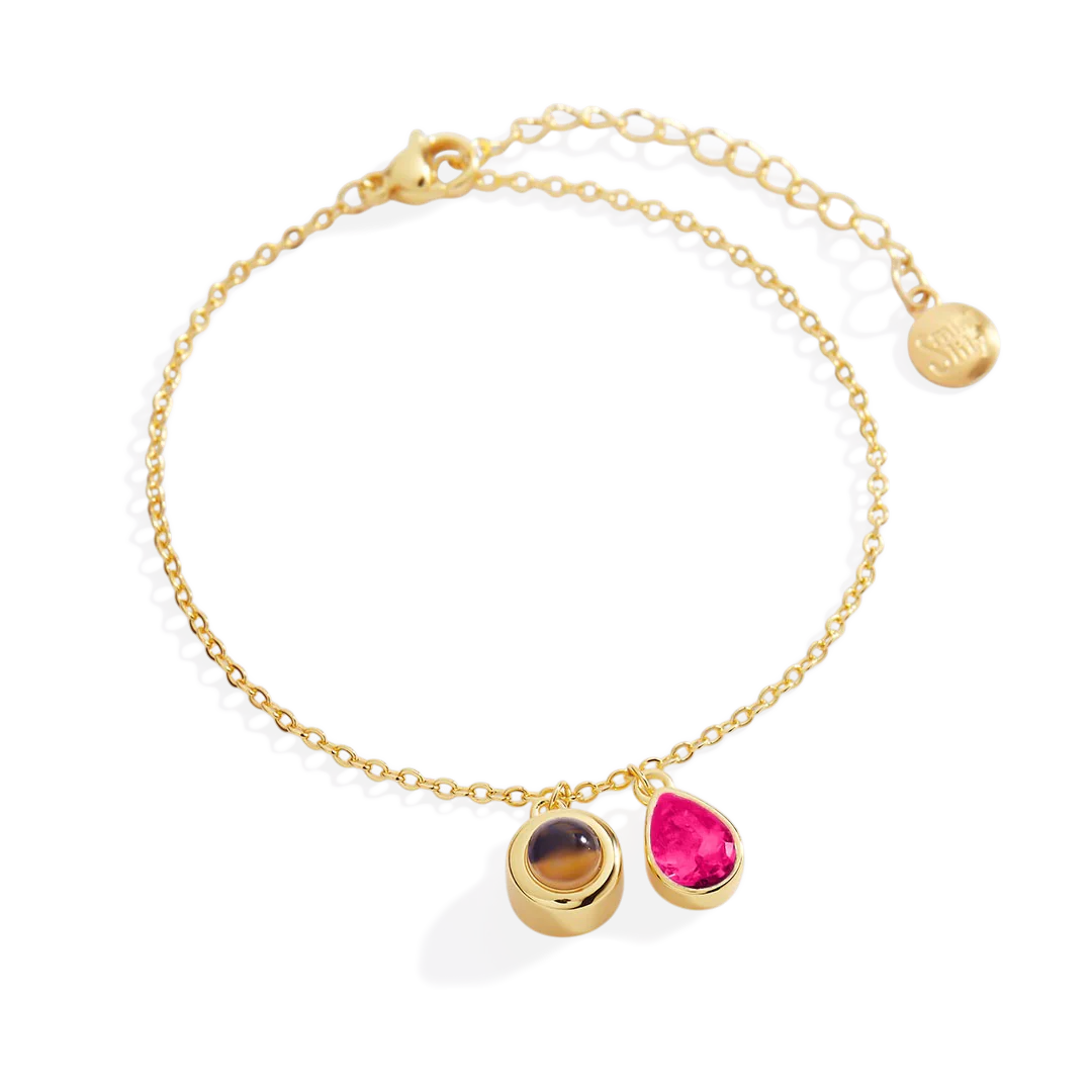 Birthstone Photo Bracelet