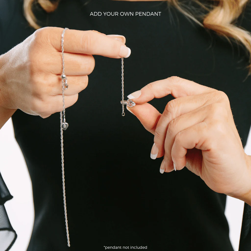 Italian Milano Sterling Silver Adjustable Chain Necklace