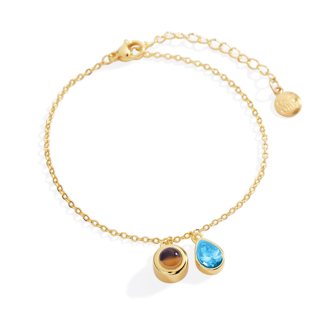 Birthstone Photo Bracelet