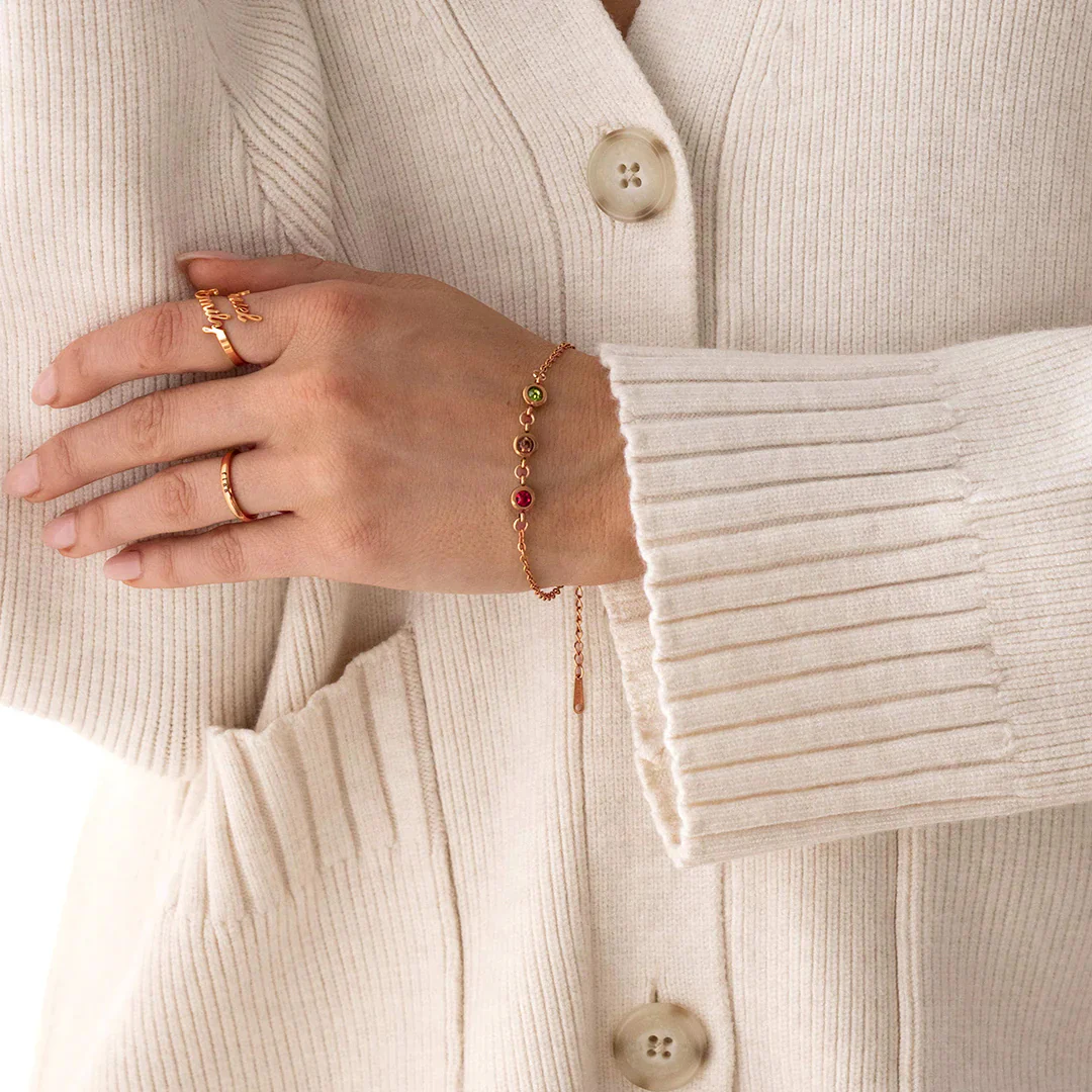 Personalized Birthstone Bracelet