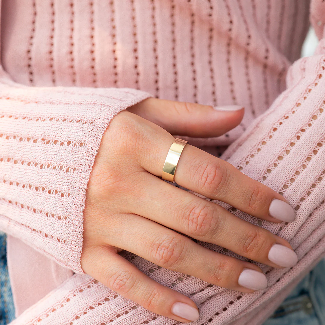 Gold Statement Stacking Ring