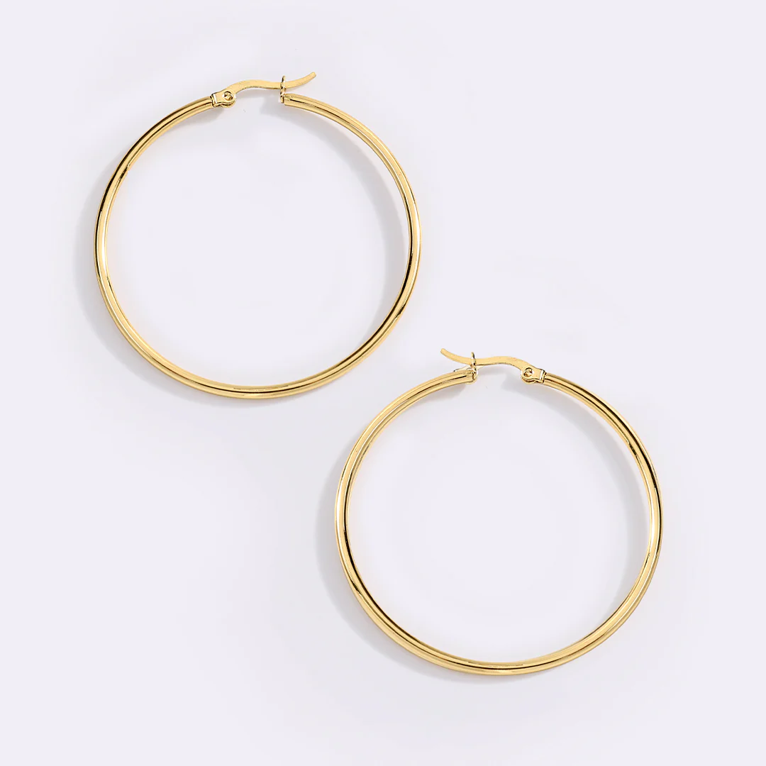Lynette Large Hoop Earrings