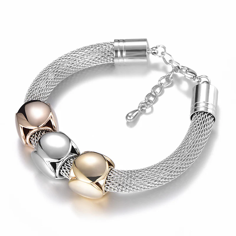 Test - Tri-Cube Metal Bracelet