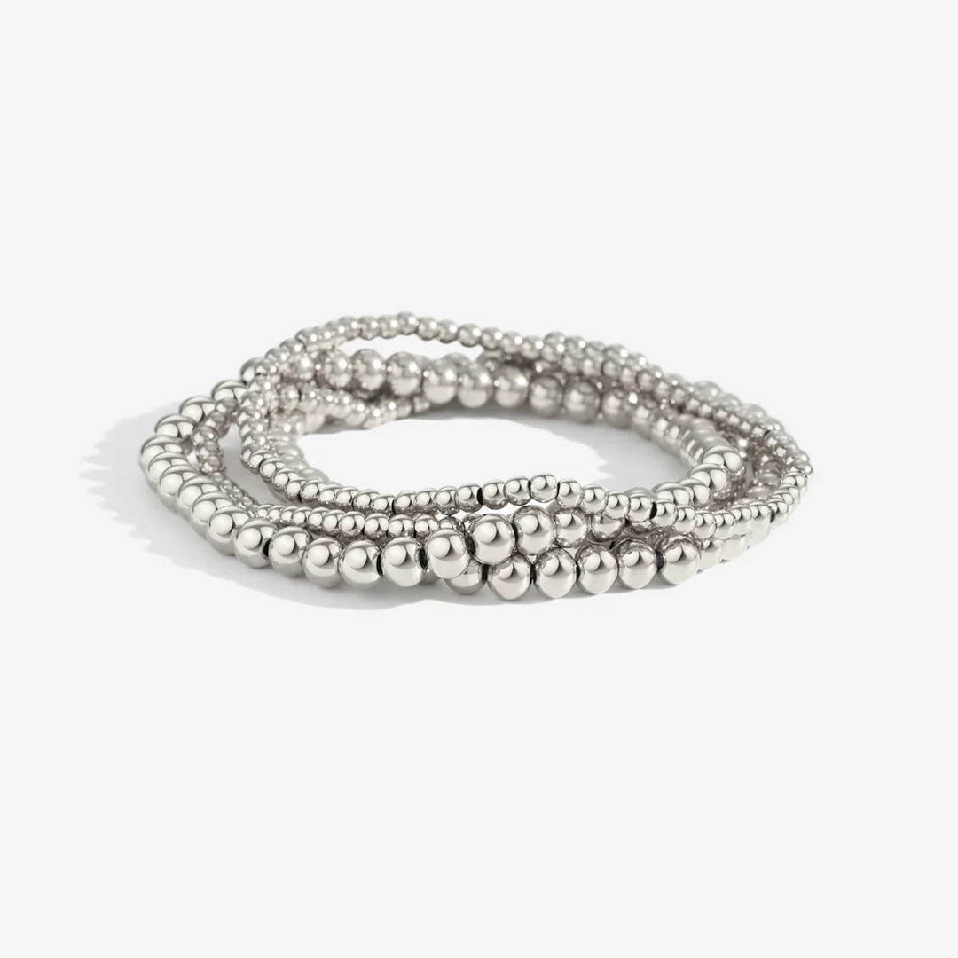 3mm & 5mm Beaded Bracelet Stacking Set